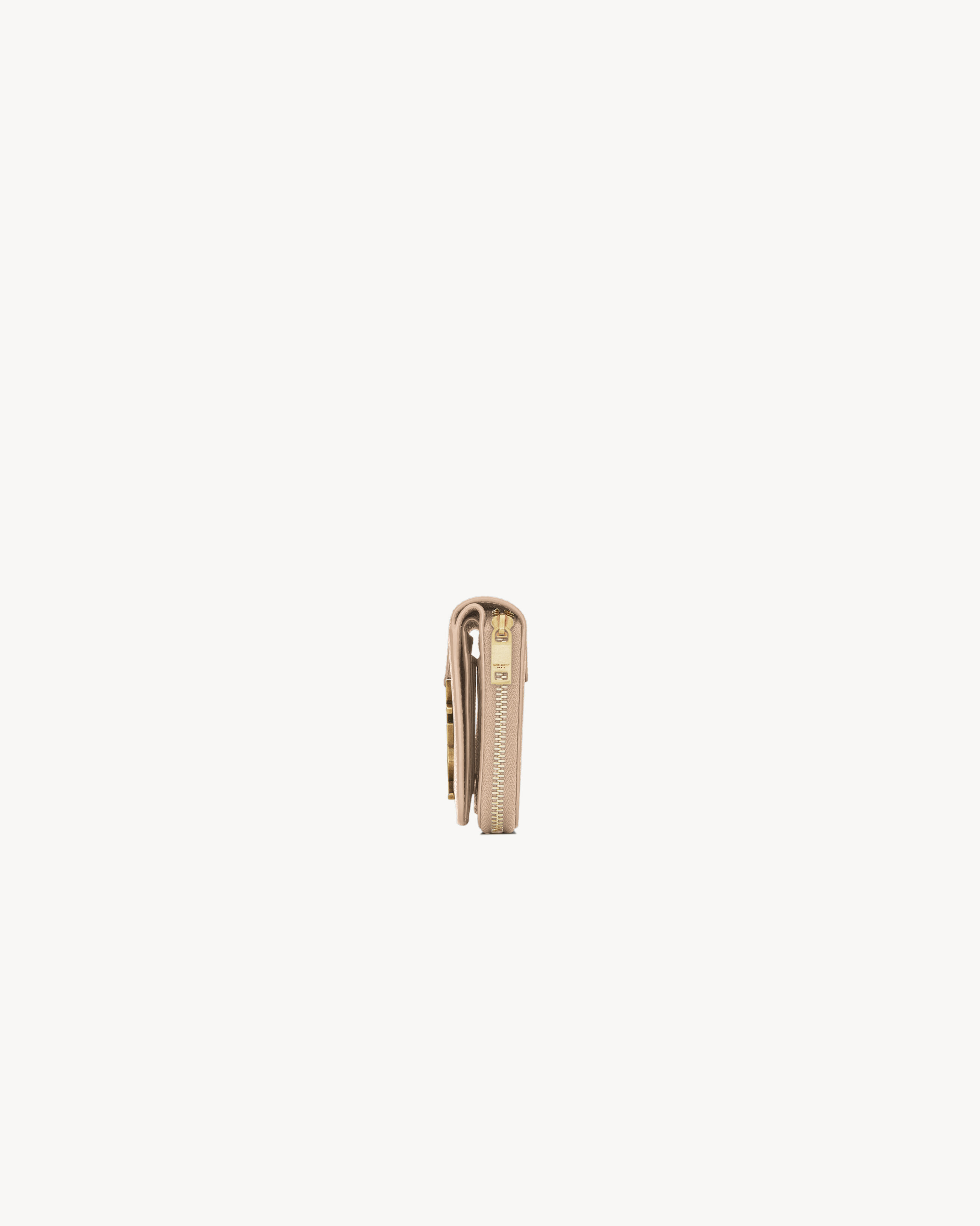 コンパクトジップウォレット “YSL ライン”（グレインレザー）