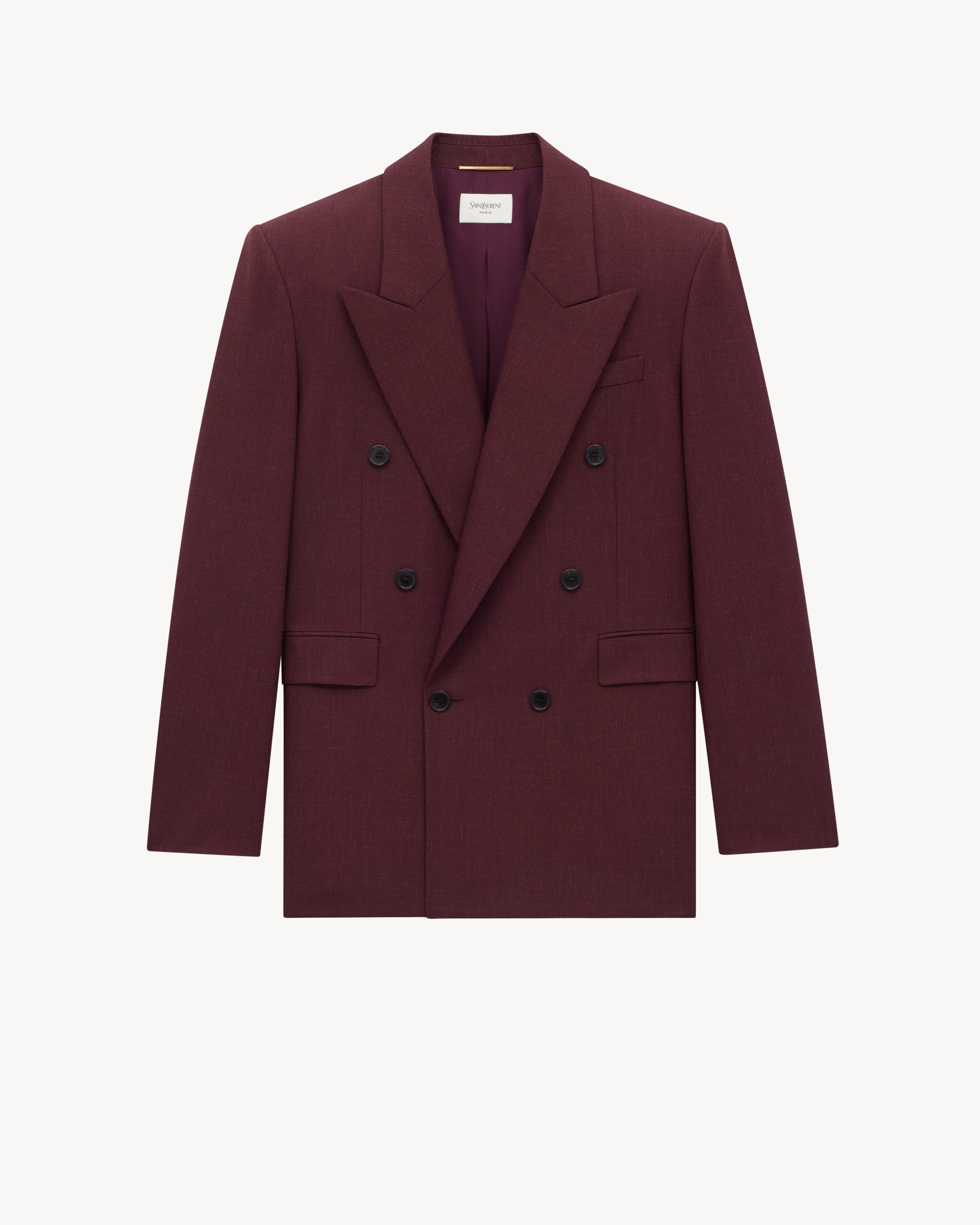 blazer em canvas de lã