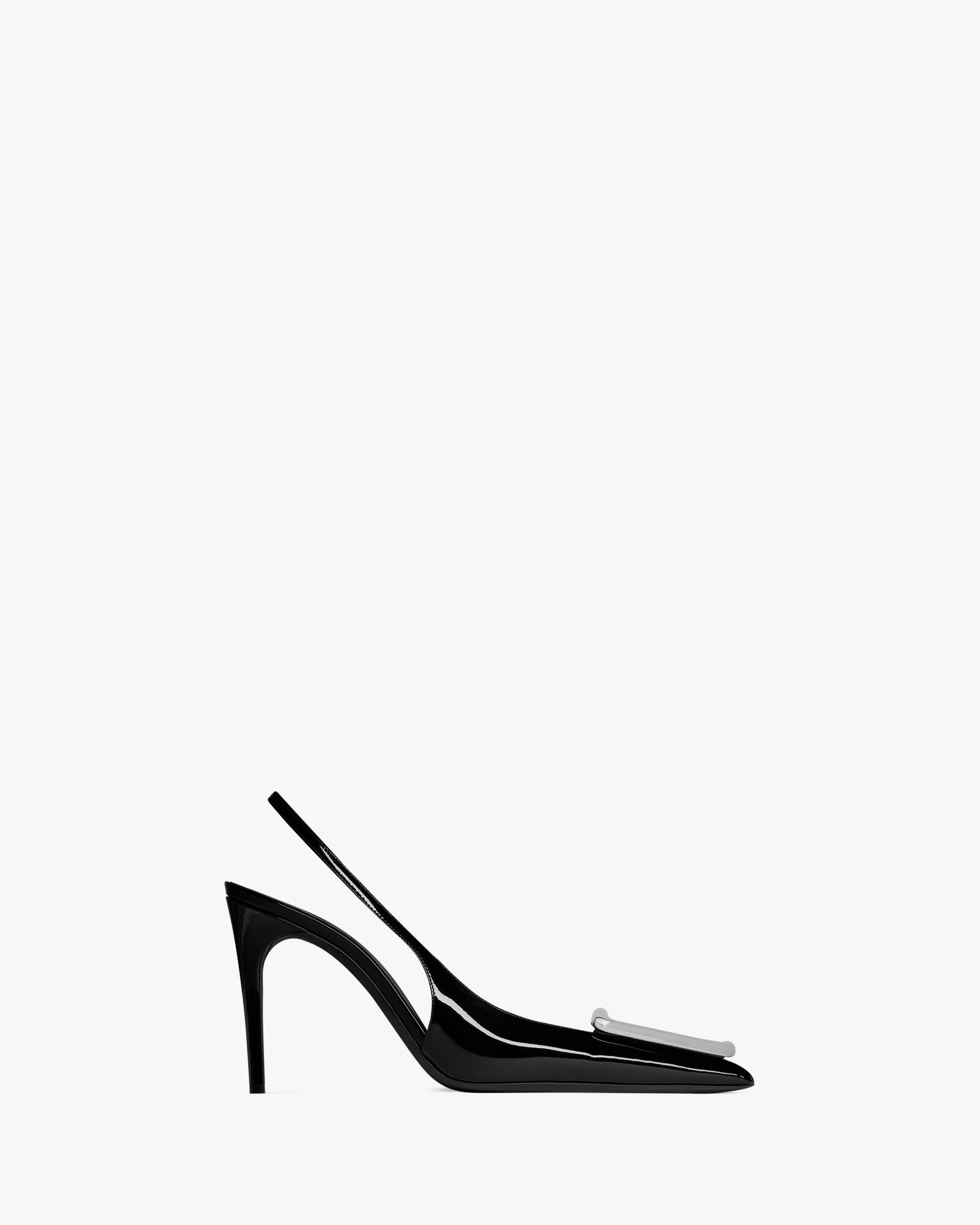 AVENUE slingback pumps in patent leather | Saint Laurent | YSL.com