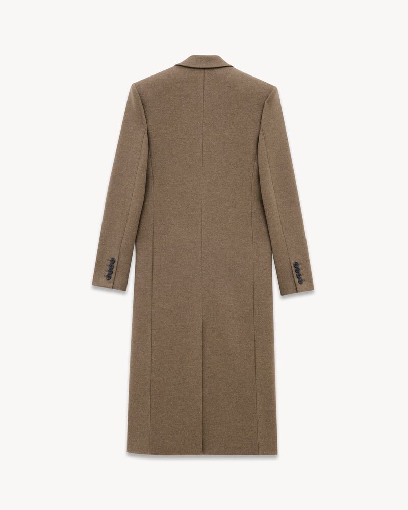 long coat in cashmere and wool felt