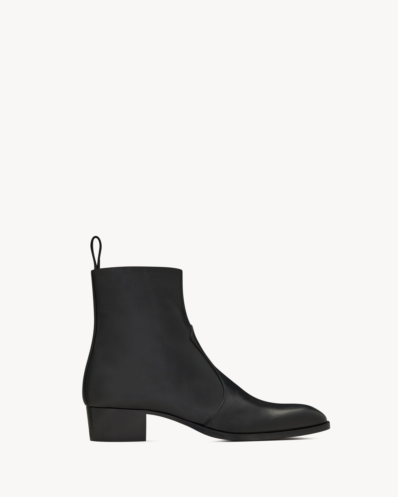 WYATT zipped boots in smooth leather | Saint Laurent United States ...