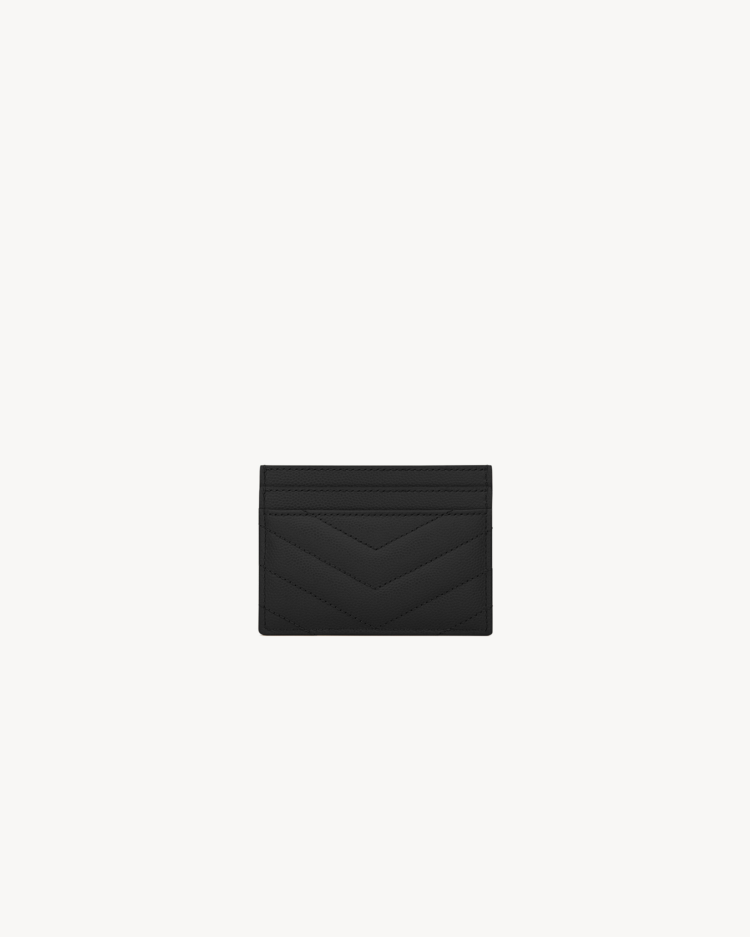 CASSANDRE MATELASSÉ card case in grain de poudre leather