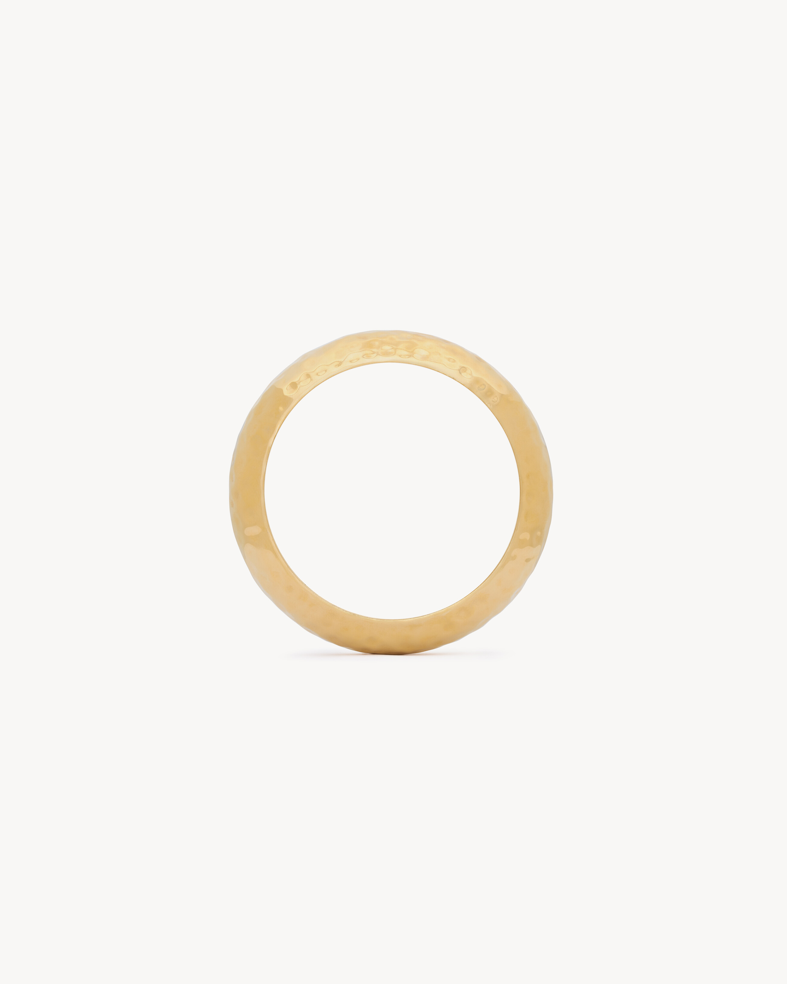 hammered bangle in metal