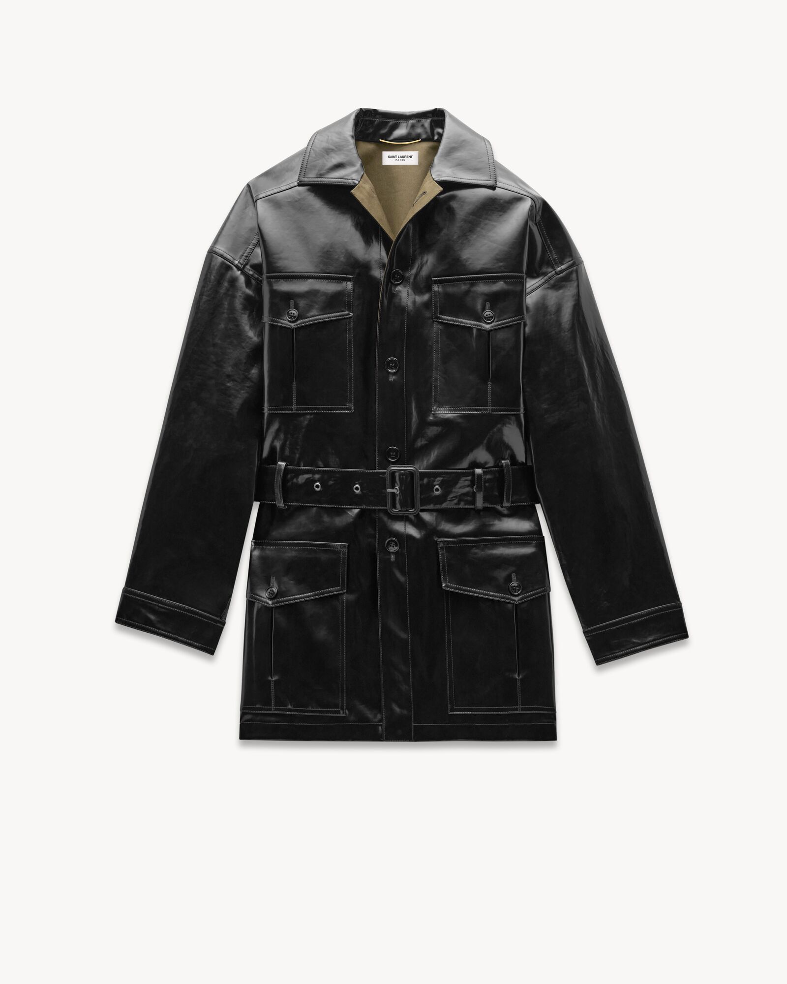 SAHARIENNE jacket in coated cotton | Saint Laurent | YSL.com