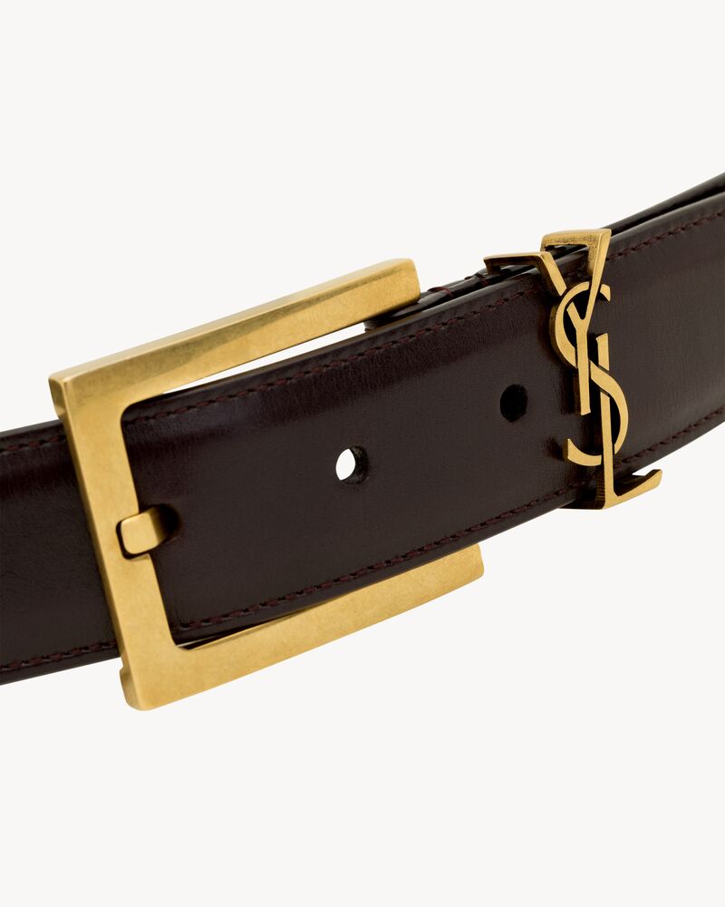 CASSANDRE belt in shiny leather