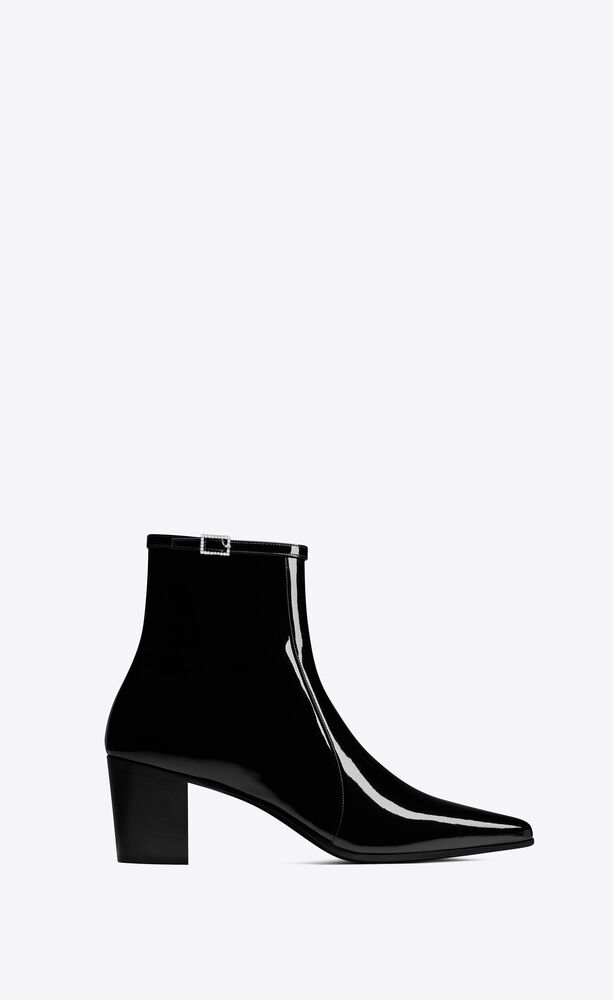 arsun zipped boots in patent leather