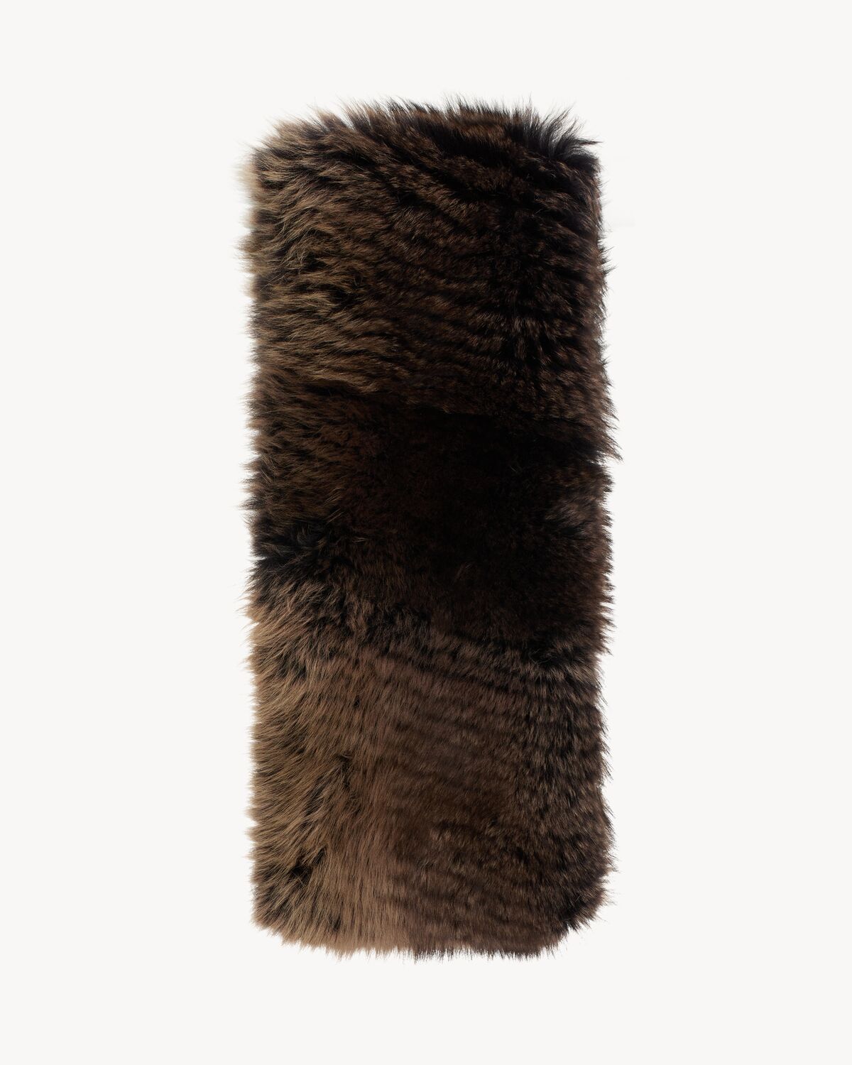 scarf in sheepskin and cashmere