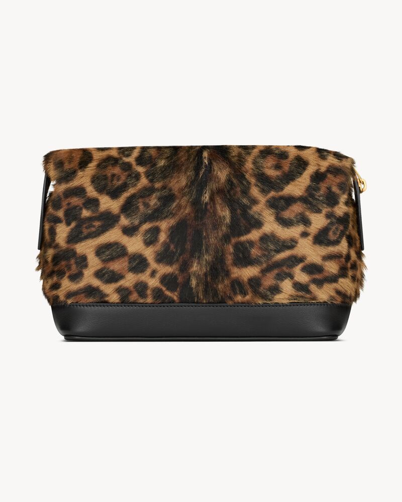 SAINT LAURENT PARIS petite pochette en cuir effet pony