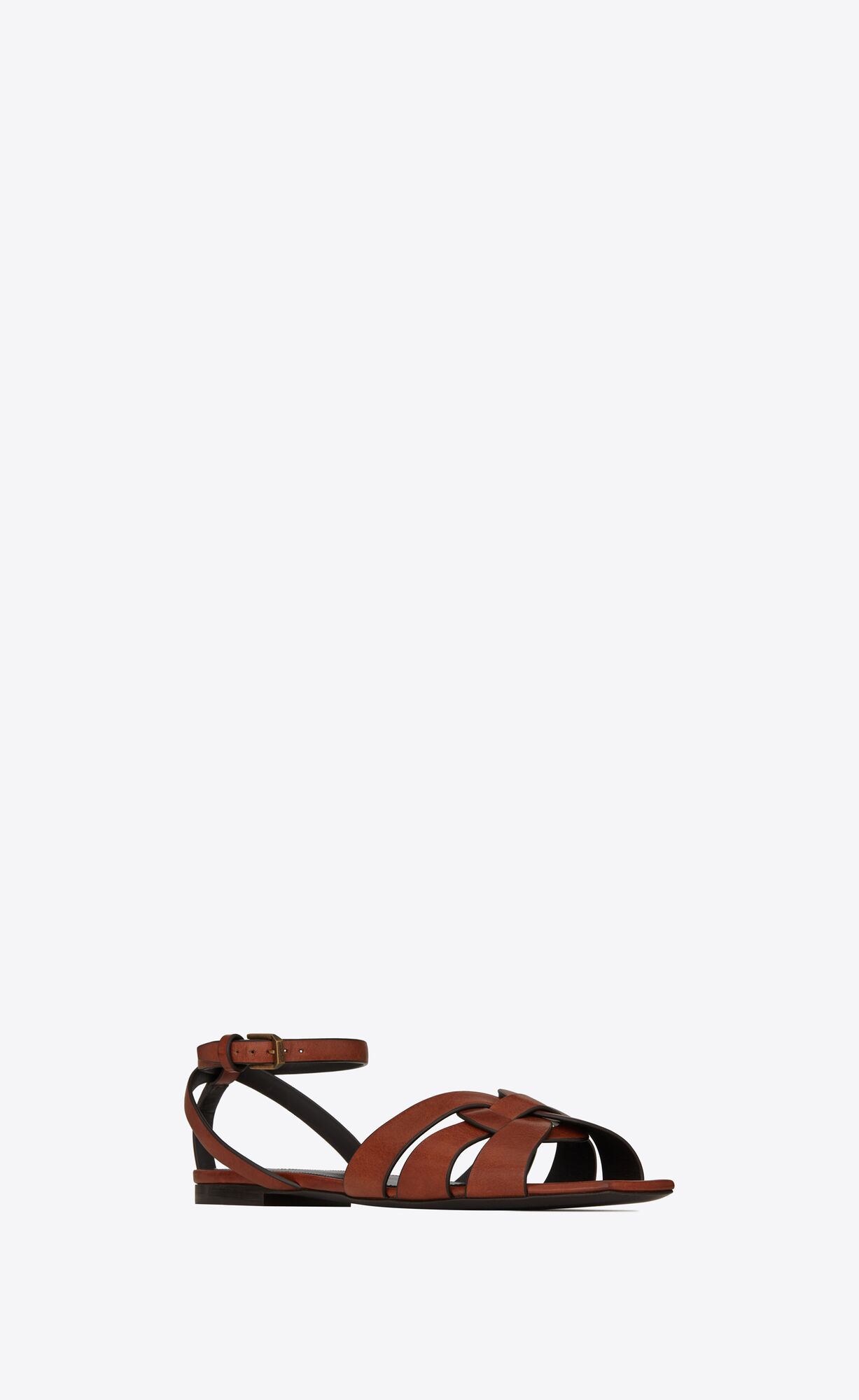 ysl logo flat sandals