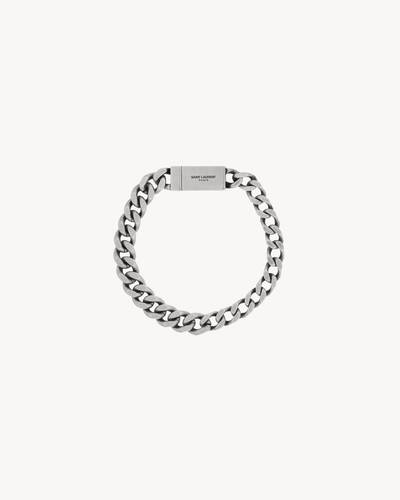 CURB CHAIN BRACELET IN METAL | Saint Laurent | YSL US