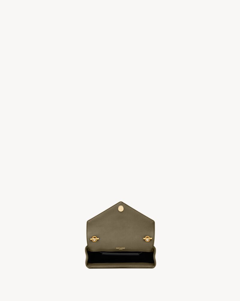 【関税・送料込】Saint Laurent LOULOU MINI オルテンシア 新作 Saint Laurent Loulou mini chain bag for Women - Burgundy in