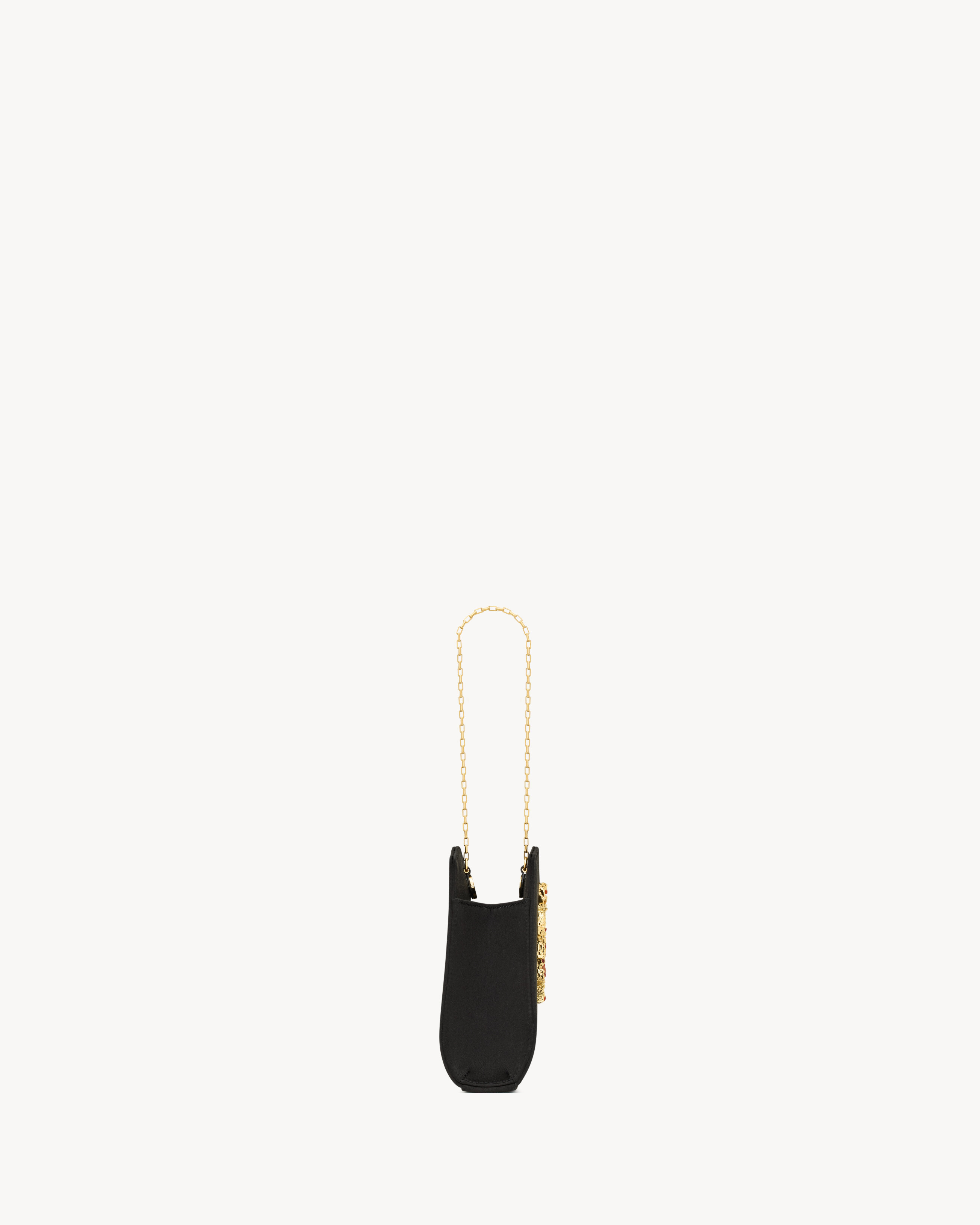 EVENING mini bracelet bag in satin