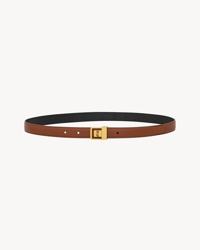 FINE CEINTURE LA 66 EN CUIR d'agneau