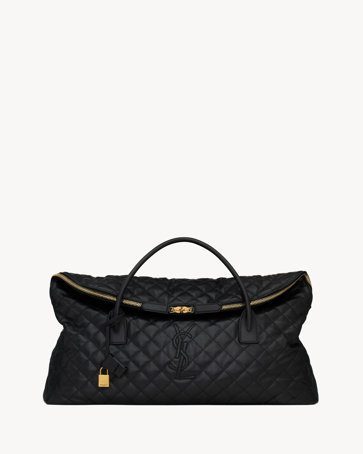 ES GIANT TRAVEL BAG IN QUILTED LEATHER