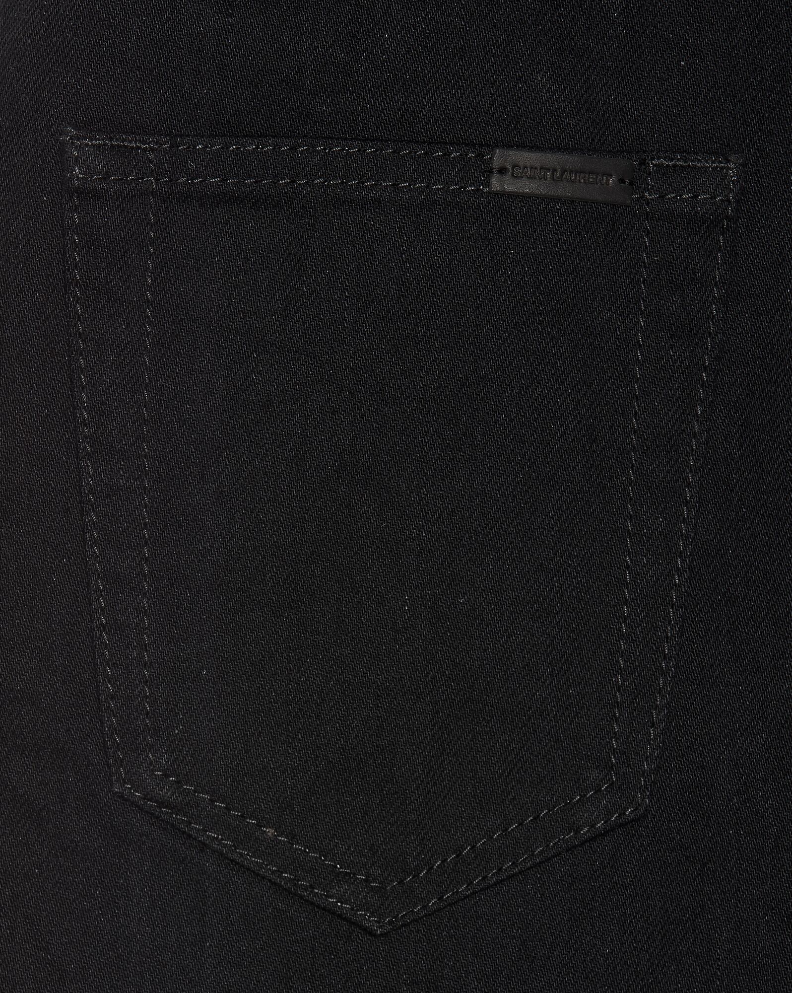 Slim-fit jeans in worn black denim | Saint Laurent | YSL.com