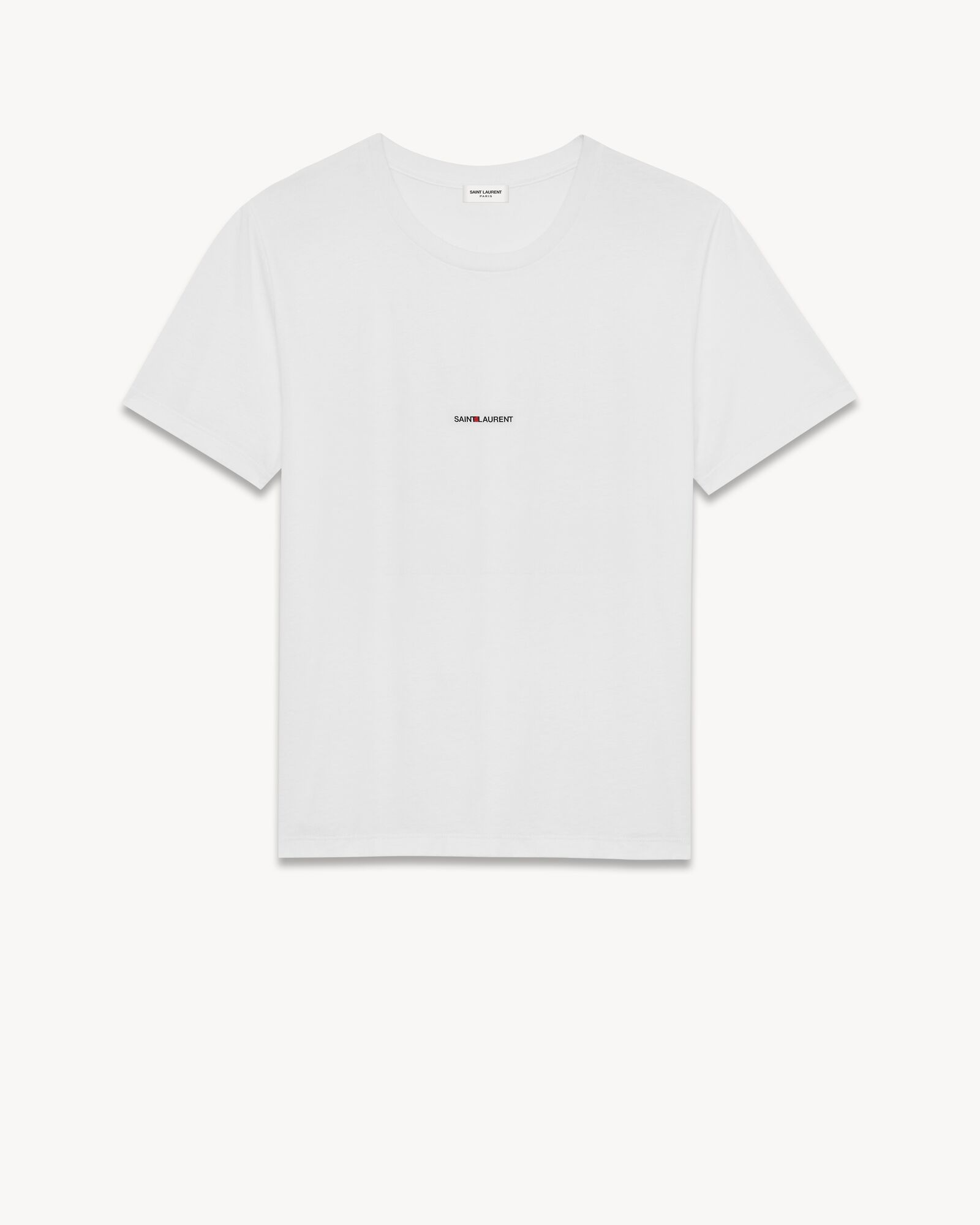 T shirt a maniche corte saint laurent bianca Saint Laurent YSL