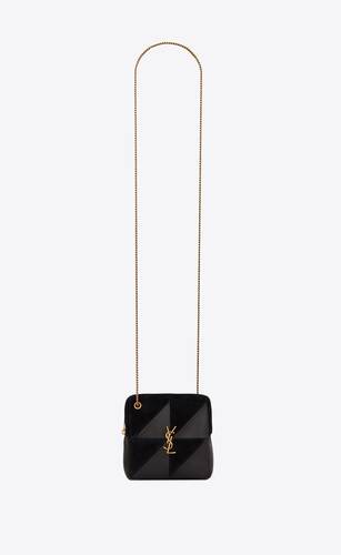 jamie cube bag in suede and lambskin