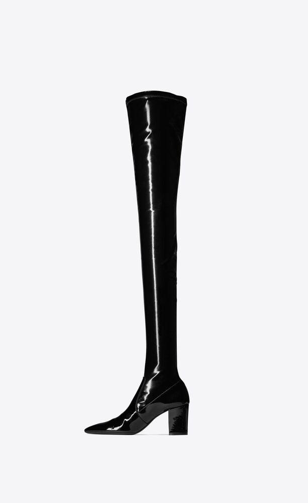 BETTY over-the-knee boots in stretch vinyl | Saint Laurent | YSL.com