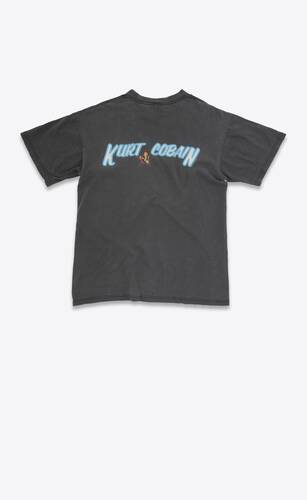 kurt cobain concert t-shirt in cotton