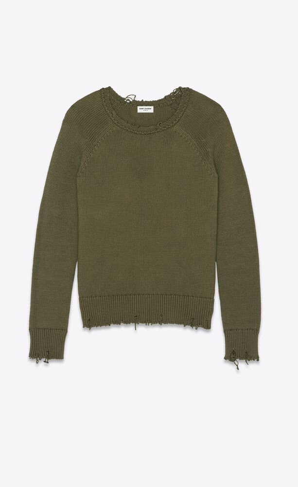 Destroyed knit sweater | Saint Laurent 