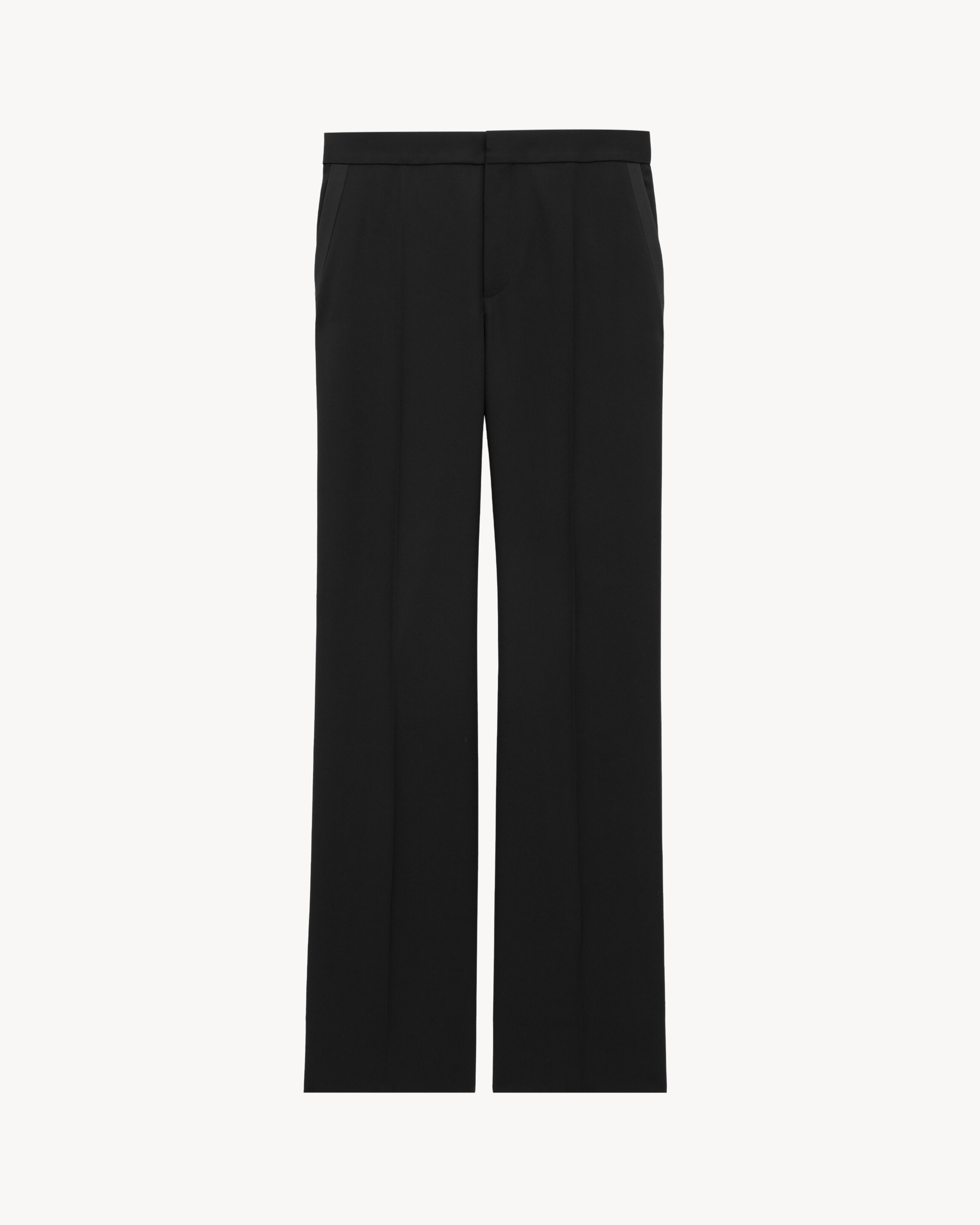 Yves tuxedo pants in grain de poudre