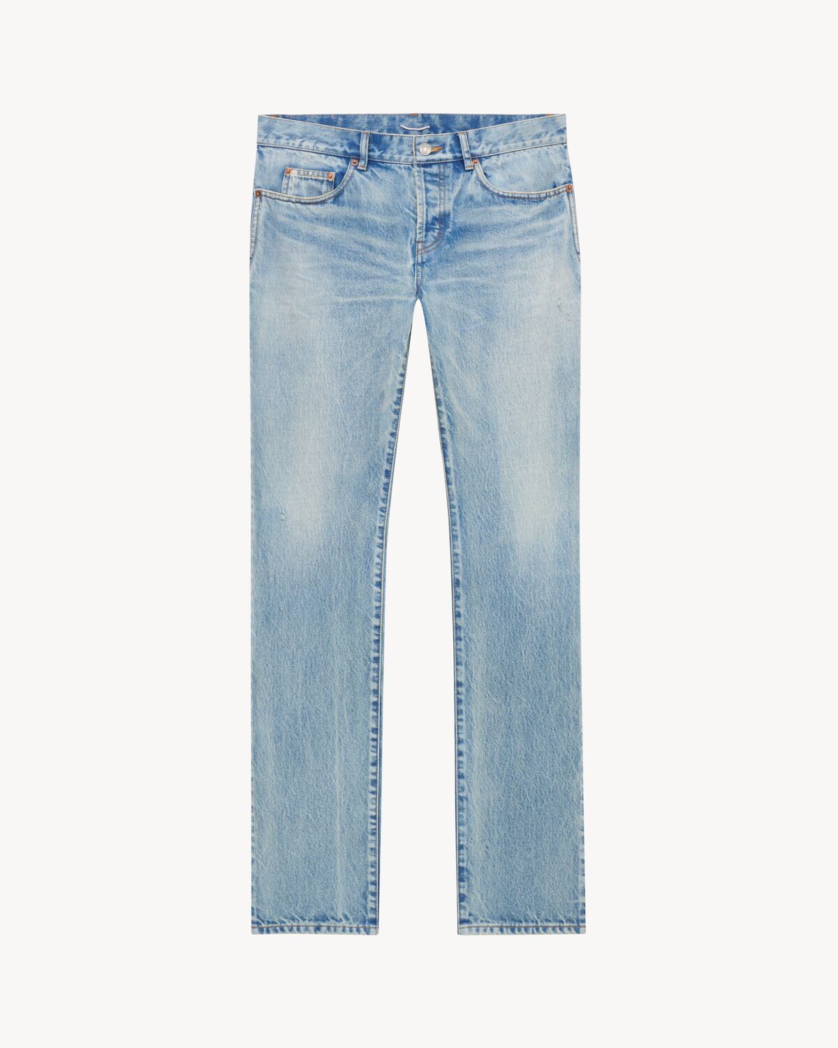 low-rise jeans in blue beat denim