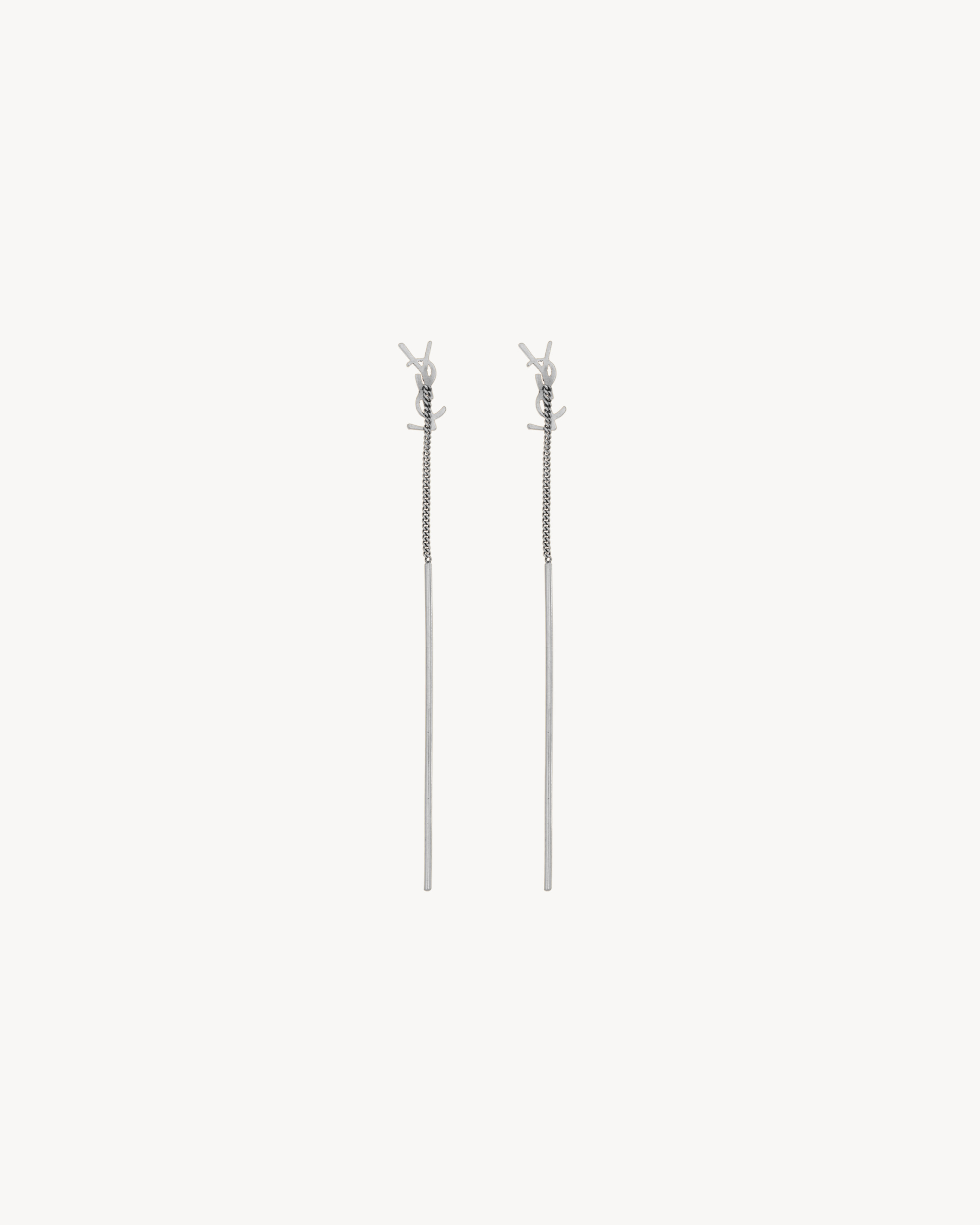 CASSANDRE threader earrings in metal