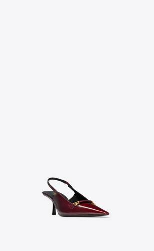 carine slingback pumps in patent leather