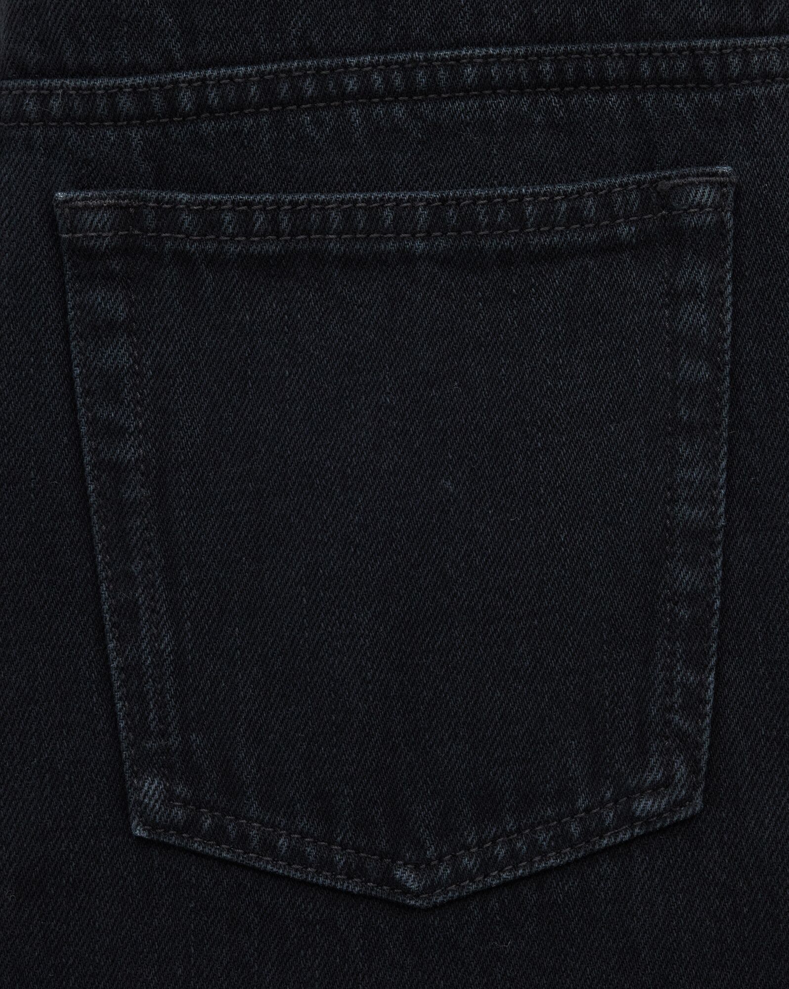 Straight Jeans in Carbon Black Denim