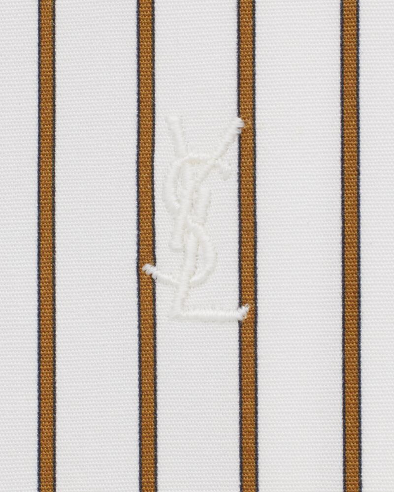 CASSANDRE shirt in striped cotton poplin