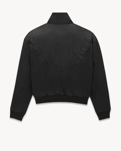 Saint laurent teddy jacket in satin | Saint Laurent | YSL.com