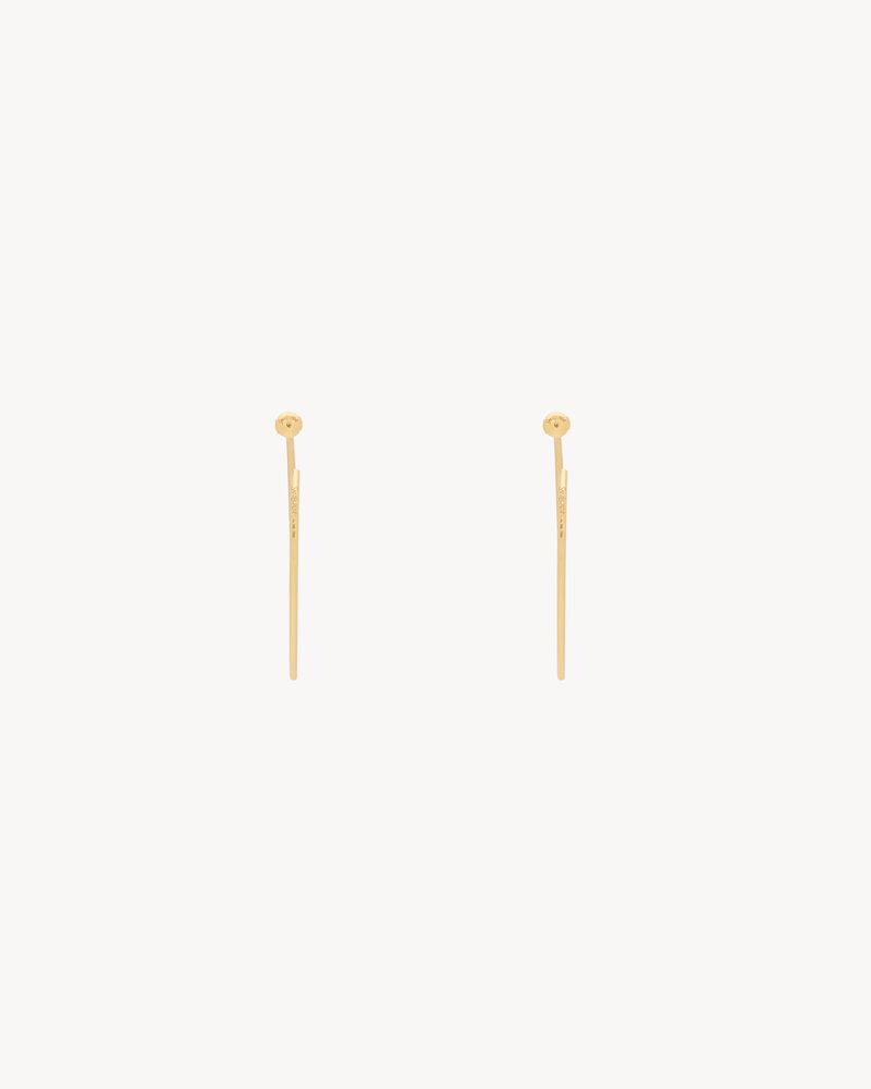 hoop earrings in 18K yellow gold