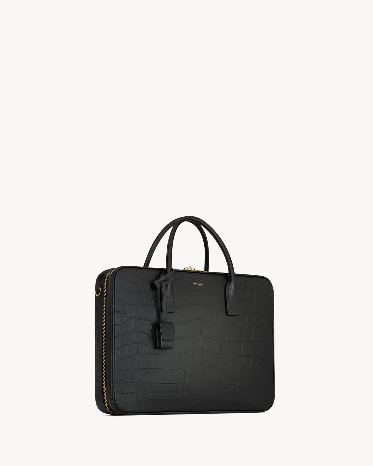 sac de jour large slim bauletto bag in alligator