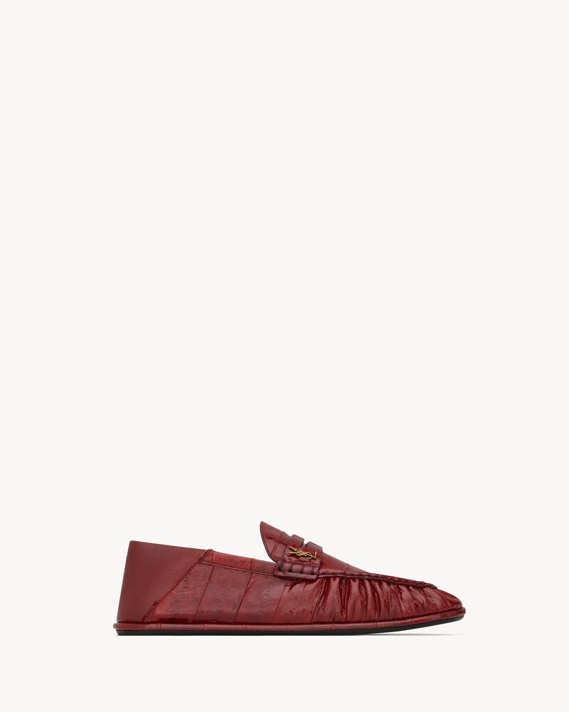 LE LOAFER penny slippers in patent eel