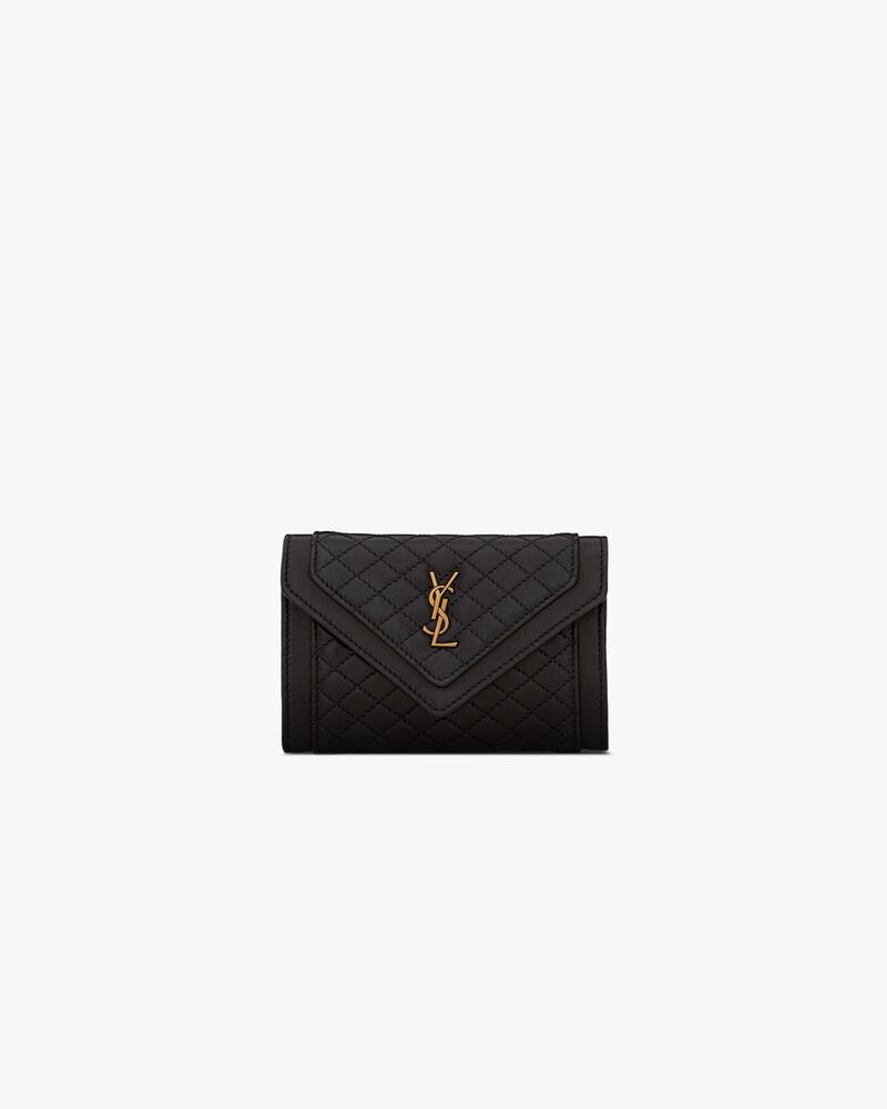 Saint Laurent Gaby Small Leather Wallet