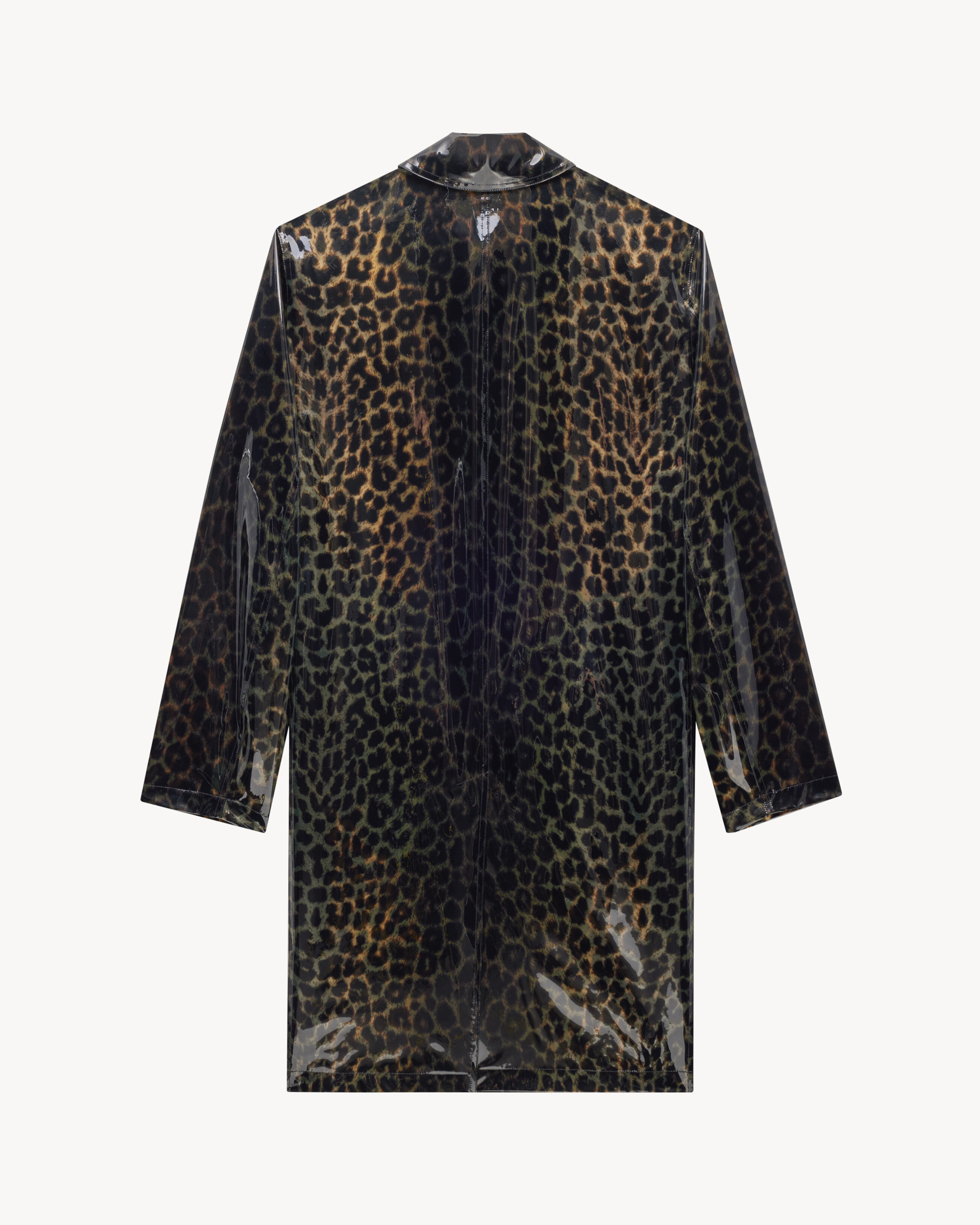 mac coat in leopard polyurethane