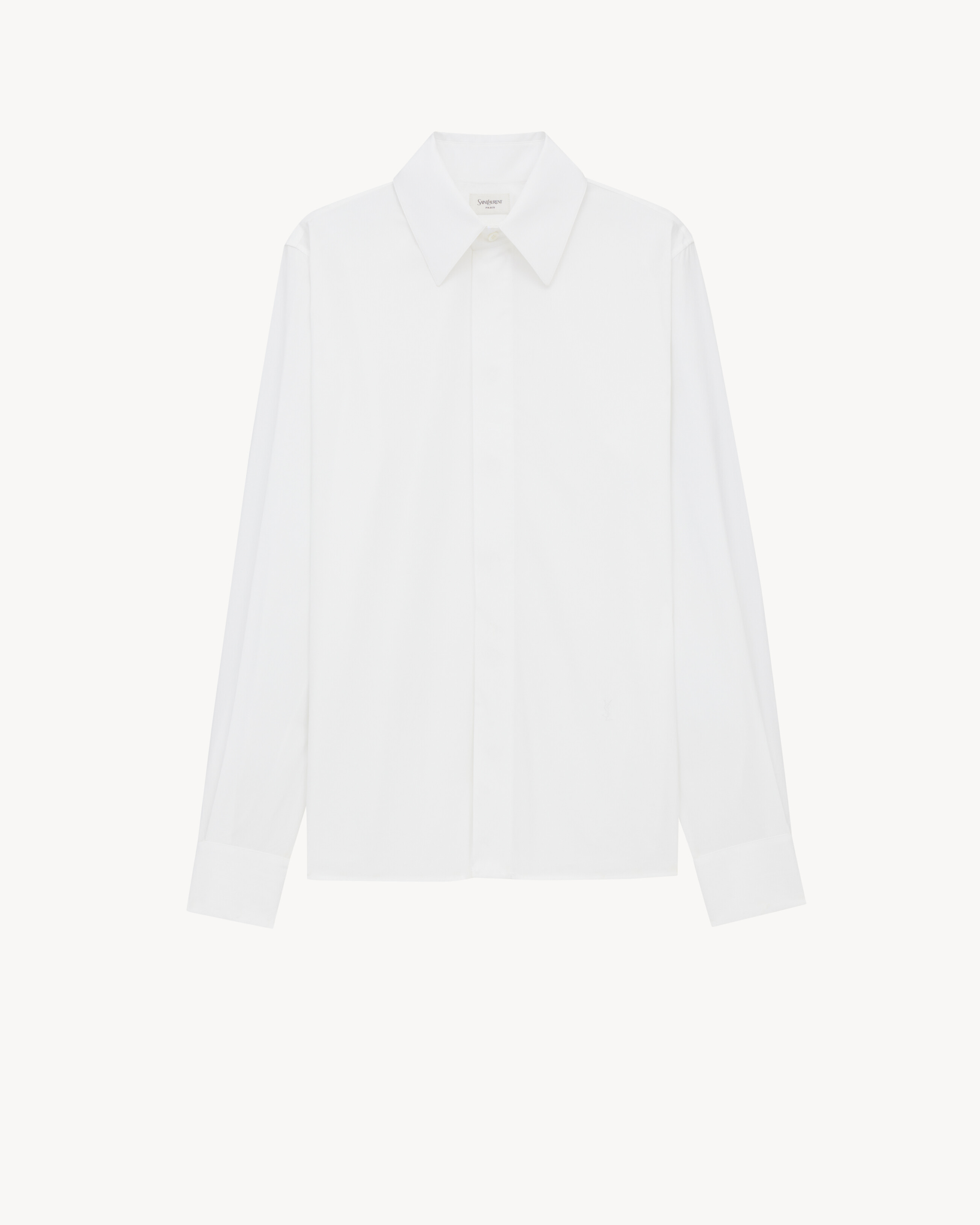 CASSANDRE shirt in self-stripe cotton poplin