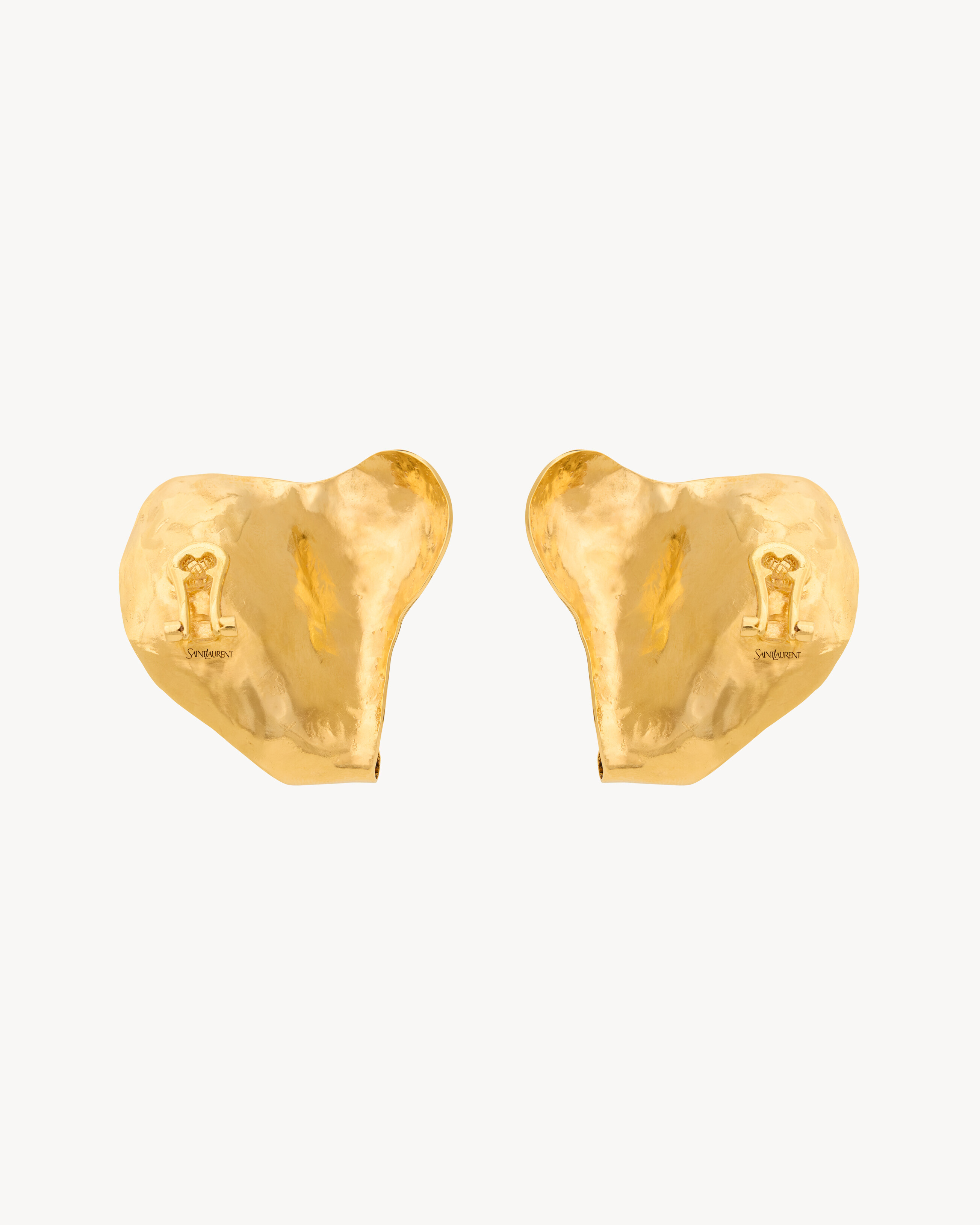 petal earrings in resin and metal
