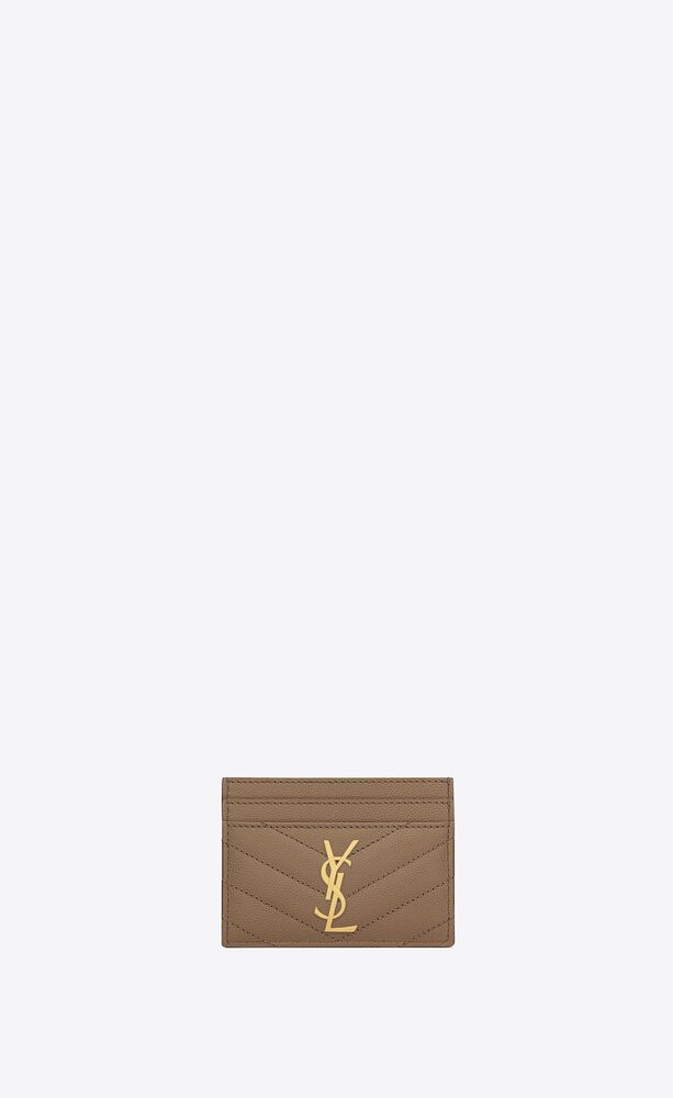 SAINT LAURENT Monogram leather card holder