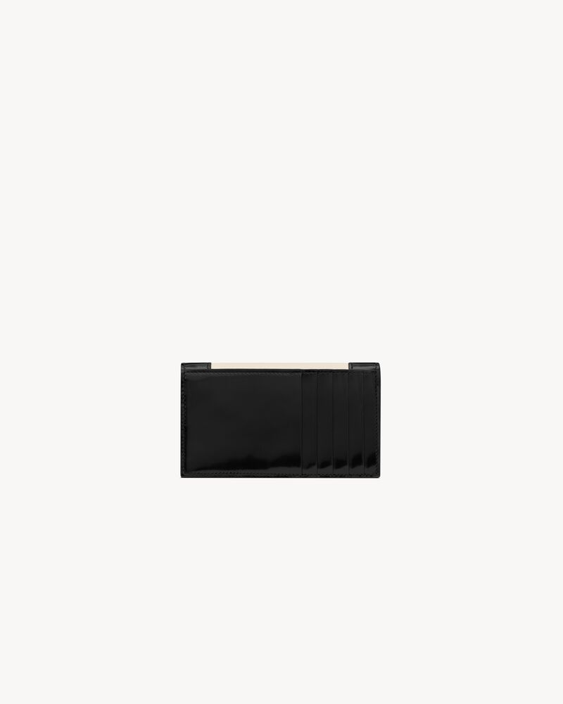 Cassandre brushed leather flap pouch - Saint Laurent - Women