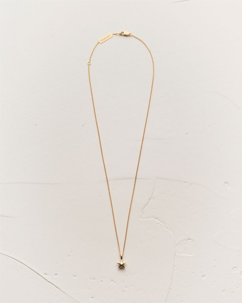 star pendant necklace in 18K yellow gold