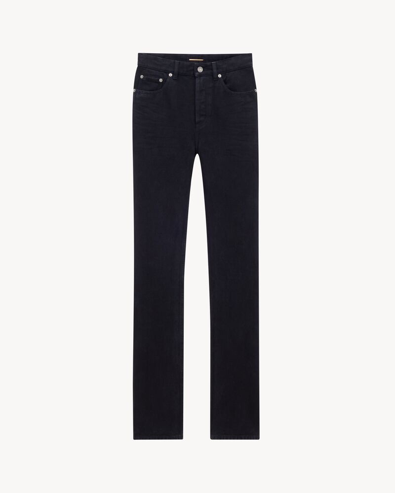 90's slim jeans in midnight black denim