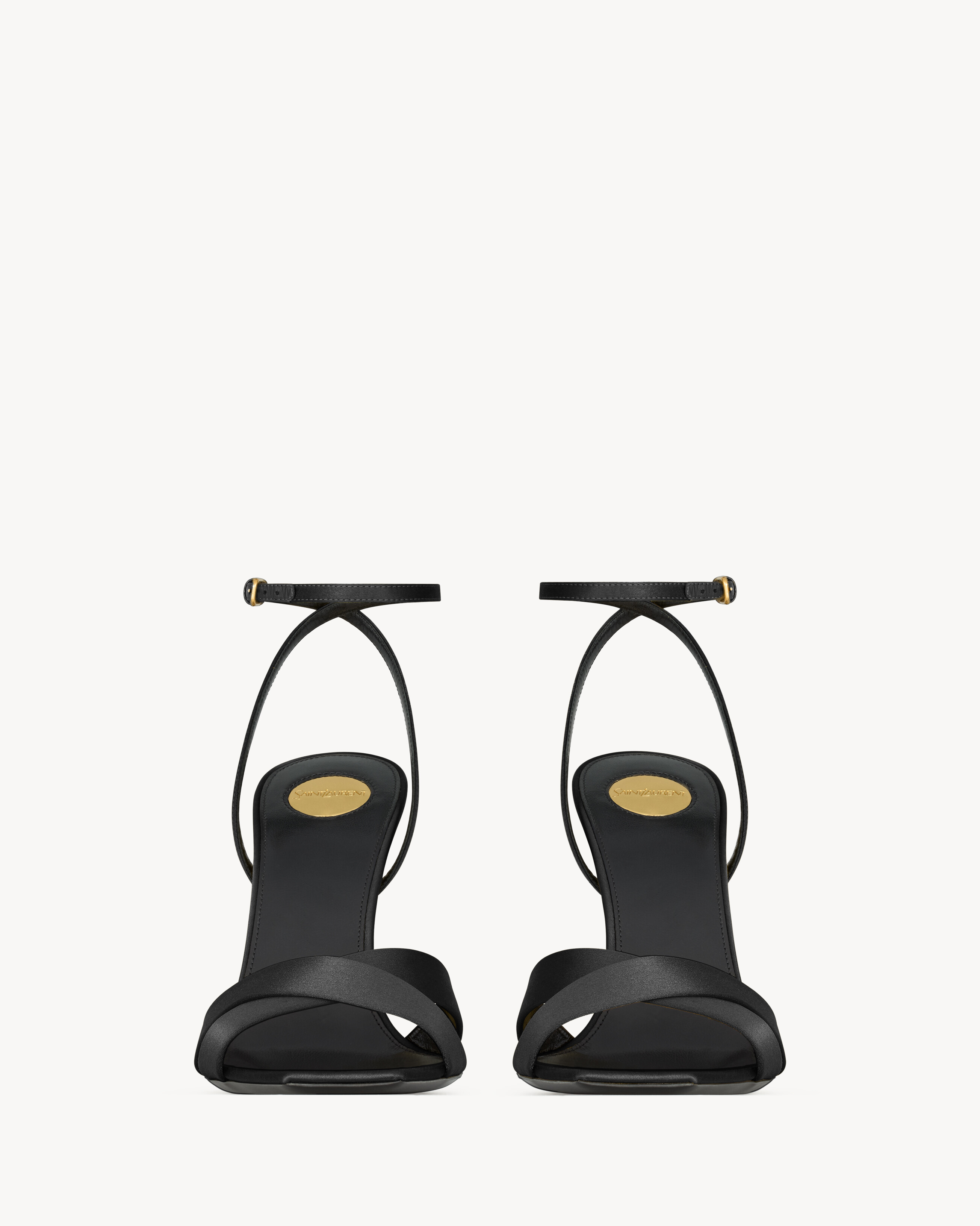 LUCIENNE wedges in satin crepe