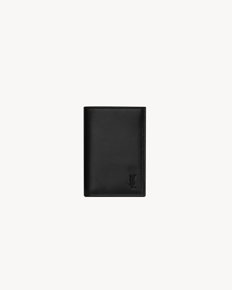 TINY CASSANDRE credit card wallet in matte leather
