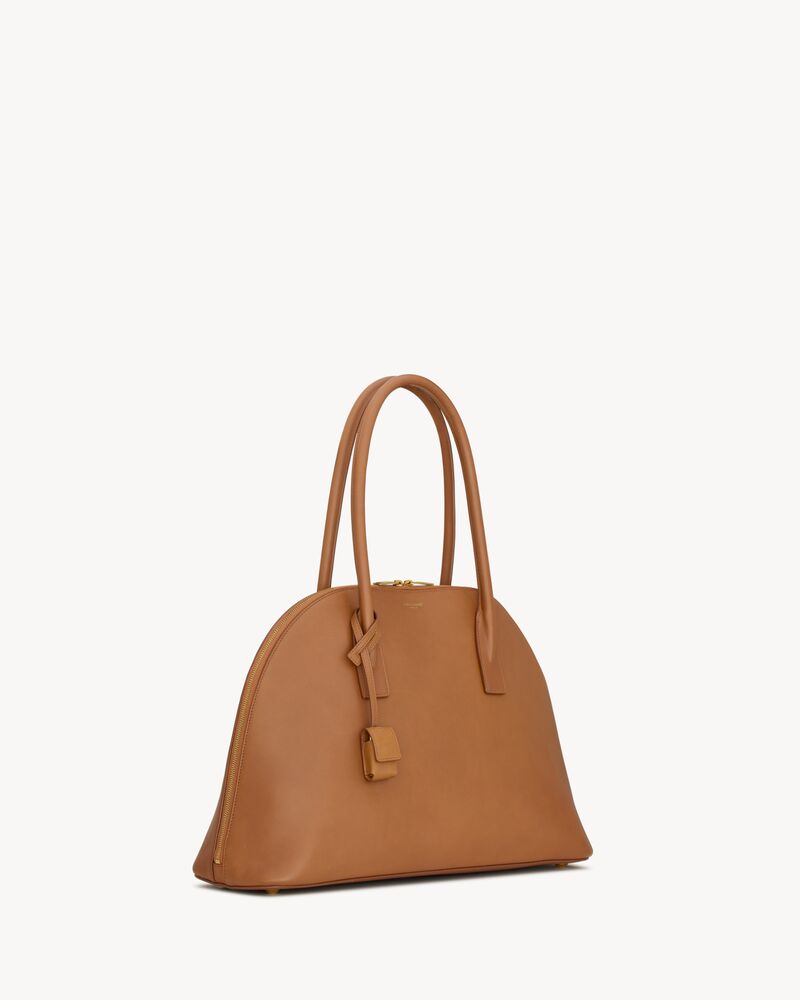 duffle sac de jour souple en cuir grainé