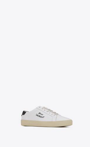 Court classic sl/06 embroidered sneakers in leather | Saint 