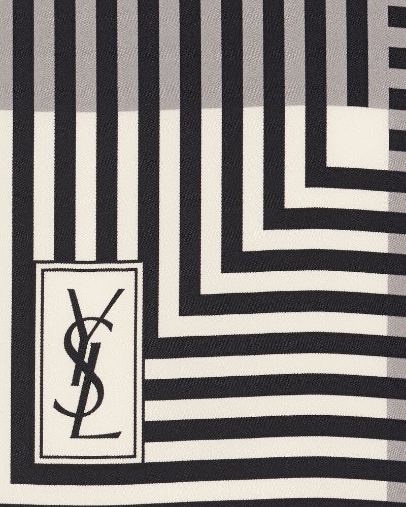 シルクツイル製 スクエアスカーフ | Saint Laurent サンローラン