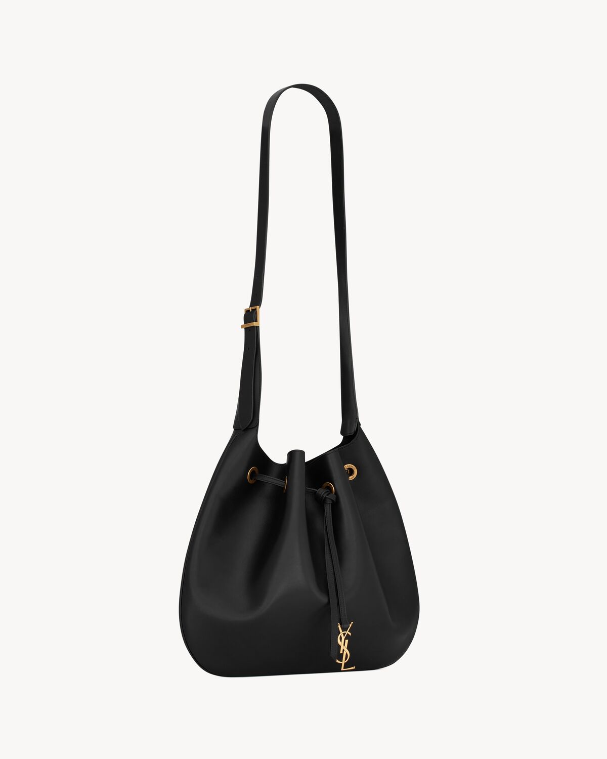 Bolso estilo hobo plano grande PARIS VII de piel lisa