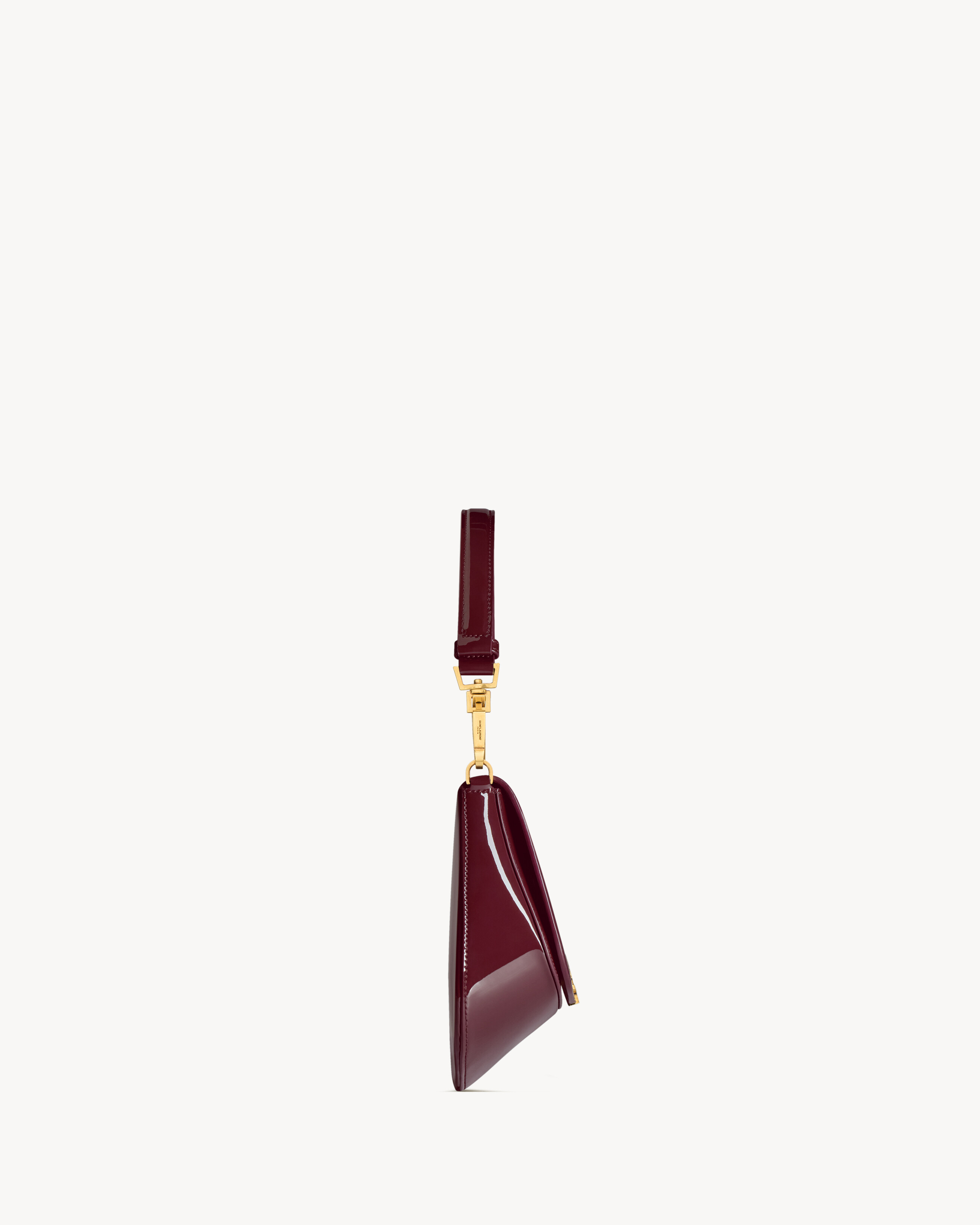 mini Voltaire Top Handle borsa borsa in pelle verniciata