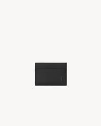 CASSANDRE SHADOW SAINT LAURENT CARD CASE IN GRAINED LEATHER